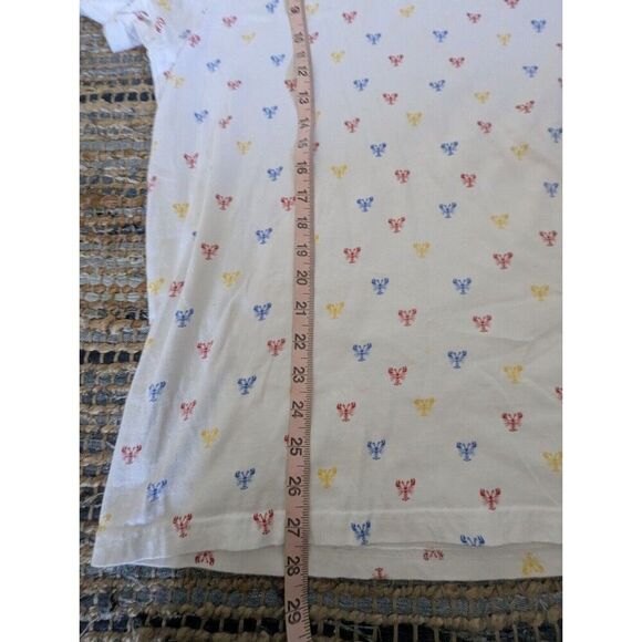 Sovereign Code Men's L Lobsters Novelty Print White Red Blue Yellow S/S Crew Nec - Picture 5 of 7